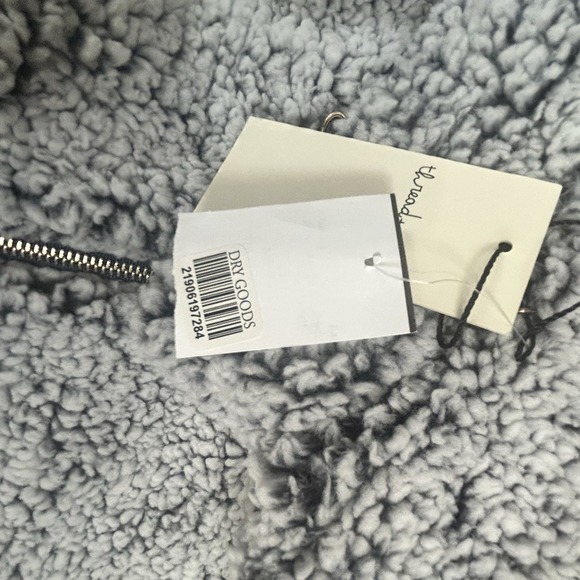 Reversible Quilted Vest Navy Sherpa Fleece Pockets Zip Front Women's Medium - Picture 5 of 5